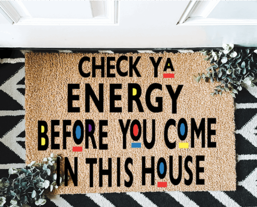 Check Your Energy Retro Outdoor mat