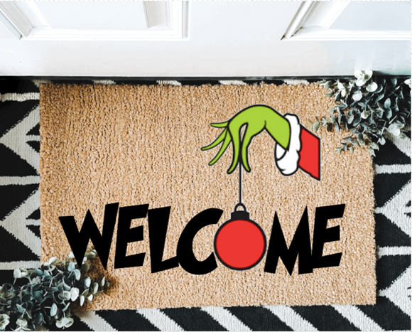 Grinch Welcome Mat